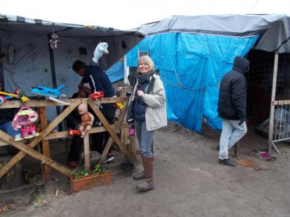 Frédérique Scaccia, pharmacien référent bénévole dans la "jungle" de Calais